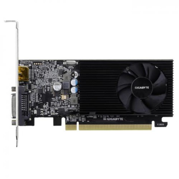 Видеокарта GeForce GT 1030 1177МГц 2Гб Gigabyte (PCI-E 3.0, DDR4, 64бит, 1xDVI, 1xHDMI)