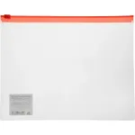 Бюрократ BPM5ARED (A5, полипропилен, толщина пластика 0,15мм, молния красный)