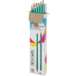 Карандаш чернографитовый Silwerhof 120638-03 (пластик, шестигранный, HB, коробка с европодвесом)