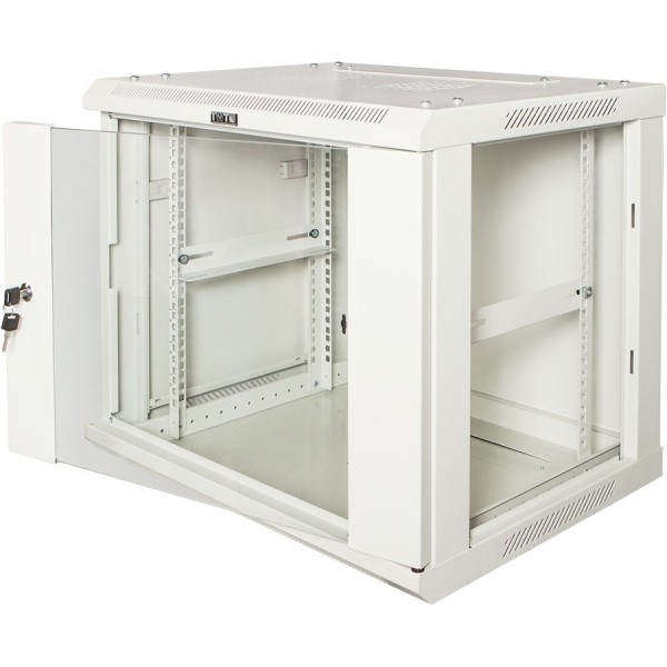 Шкаф коммутационный настенный Lanmaster TWT-CBWPG-15U-6x8-GY (15U, 600x768x800мм, IP20, 60кг)