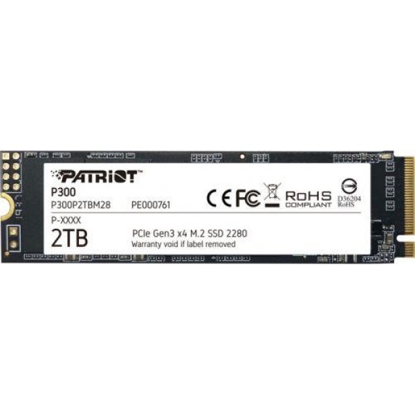 Жесткий диск SSD 2Тб Patriot Memory (2280, 2100/1650 Мб/с, 260000 IOPS, для ноутбука и настольного компьютера)