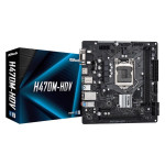 Материнская плата ASRock H470M-HDV (LGA1200, 2xDDR4 DIMM, microATX, RAID SATA: 0,1,10,5)