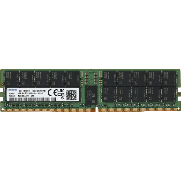 Память RDIMM DDR5 6400МГц Samsung (51200Мб/с, 288-pin, 1,1 В)