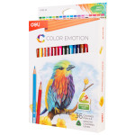Карандаши Deli Color Emotion EC00230 (липа, трехгранный, 36 цветов, упаковка 36шт, коробка европодвес)