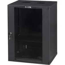 Шкаф коммутационный настенный Lanmaster Next TWT-CBWNG-9U-6X4-BK (9U, 550x494x450мм, 60кг) [TWT-CBWNG-9U-6X4-BK]