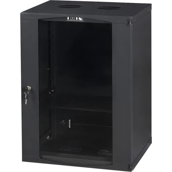 Шкаф коммутационный настенный Lanmaster Next TWT-CBWNG-9U-6X4-BK (9U, 550x494x450мм, 60кг)