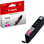 Картридж Canon CLI-451M (пурпурный; 333стр; 7мл; Pixma iP7240, MG6340, MG5440)