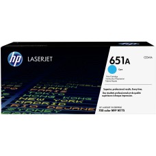 Тонер-картридж HP 651A (голубой; 16000стр; LJ 700, 775)