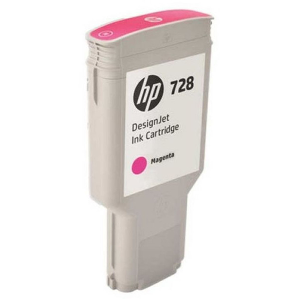 Чернильный картридж HP 728 (пурпурный; 300стр; 300мл; DJ T730, T830)
