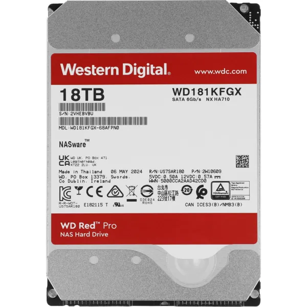 Жесткий диск HDD Western Digital Red Pro (3.5