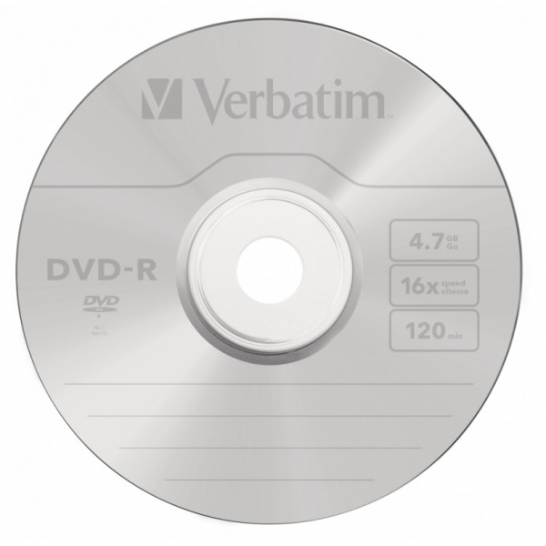 Диск DVD-R Verbatim (4.7Гб, 16x, cake box, 10)