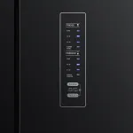 Холодильник Hyundai CM5005F (No Frost, A, 3-камерный, Side by Side, объем 511:310/156л, инверторный компрессор, черное стекло)