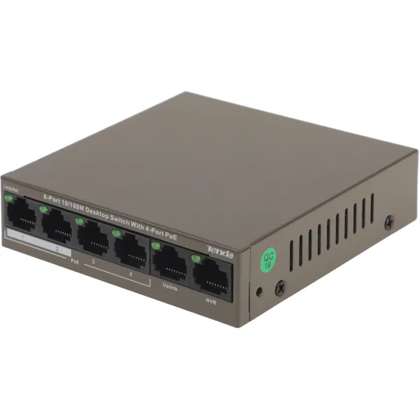 Коммутатор Tenda TEF1106P-4-63W