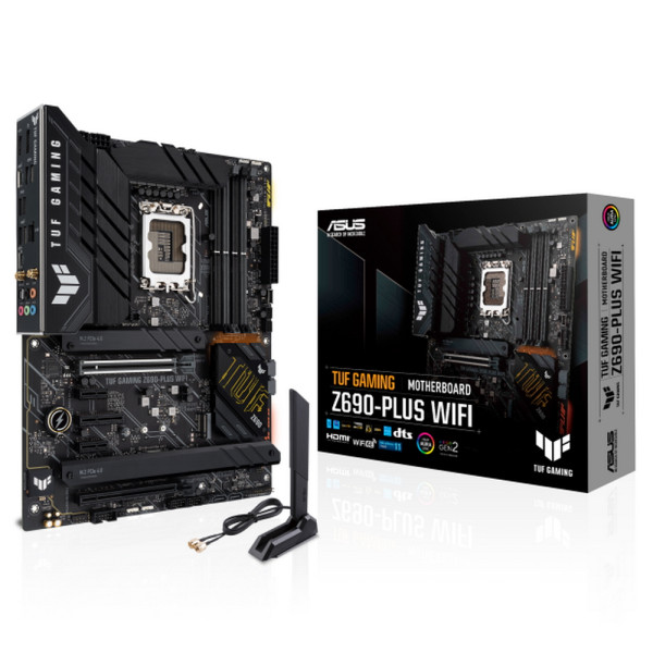 Материнская плата ASUS TUF GAMING Z690-PLUS WIFI (LGA1700, 4xDDR4 DIMM, ATX, RAID SATA: 0,1,15,5)