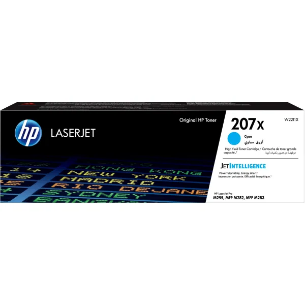 Тонер-картридж HP 207X (голубой; 2450стр; M255, MFP M282, M283)
