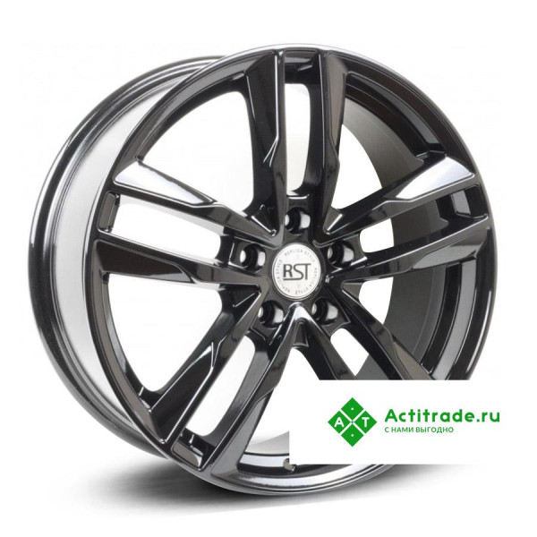 RST R128 R18/7.5J PCD 5x108 ET 45 ЦО 63,4 черный глянцевый
