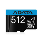 Карта памяти microSDXC 512Гб ADATA (Class 10, 100Мб/с, UHS-I, адаптер на SD)