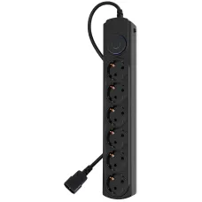 Сетевой фильтр Ippon BK-6-UPS-1.8-10-B (1,8м, 6xIEC320 (Для ИБП), 2,2кВт, 10А) [BK-6-UPS-1.8-10-B]