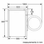 Стиральная машина Bosch WGA24400ME(59.7x84.5x58.8см, фронтальная, макс:9кг, 1400об/мин, защита от протечек, белый)