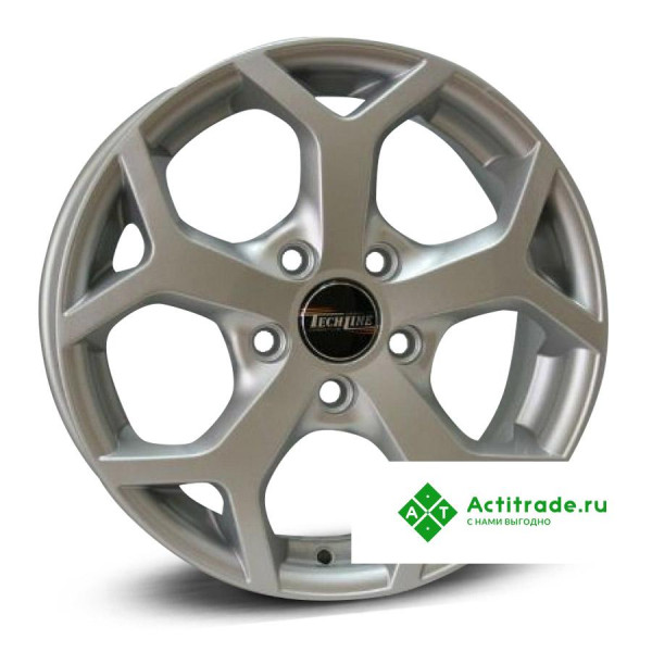 Tech Line 511 R15/6J PCD 5x108 ET 52,5 ЦО 63,4 серебристый