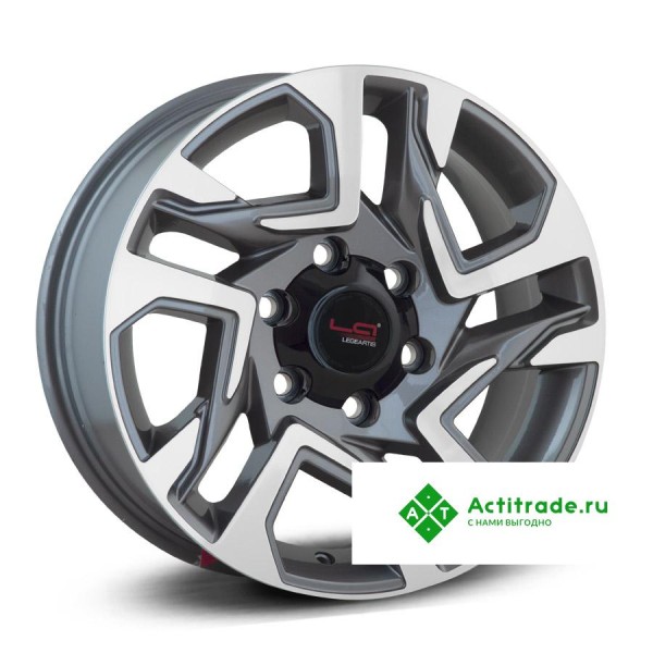 LegeArtis TY566 R18/7.5J PCD 6x139,7 ET 25 ЦО 106,1 антрацитовый с полированной лицевой поверхностью