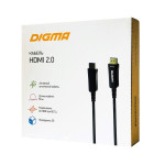 Кабель аудио-видео Digma (HDMI (m), HDMI (m), 50м)