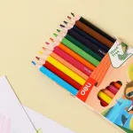 Карандаши Deli ColoRun EC00110 (пластик, трехгранный, 18 цветов, коробка европодвес)
