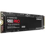 Жесткий диск SSD 250Гб Samsung 980 Pro (M.2, 6400/2700 Мб/с, 600000 IOPS, PCI-E, 512Мб, для ноутбука и настольного компьютера)