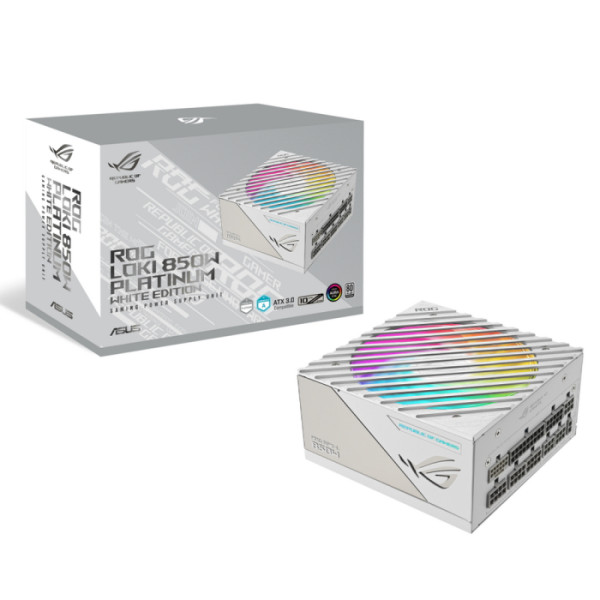 Блок питания ASUS ROG LOKI 850P WHITE SFXL GAMING (SFX-L, 850Вт, PLATINUM)