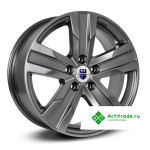 КиК Висмут R16/7J PCD 5x114,3 ET 45 ЦО 67,1 темно - серый глянцевый