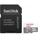 Карта памяти microSDHC 16Гб SanDisk (Class 10, 533Мб/с, 533x, UHS-I, без адаптера)