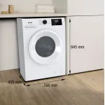 Стиральная машина Gorenje W5NGPI72SBS/C(фронтальная средняя, класс стирки/отжима/э.потребления: A , макс: 7кг, 1200 об/мин, инвертер, защита: частичная, 59.5x84.5x43.5см, белый)