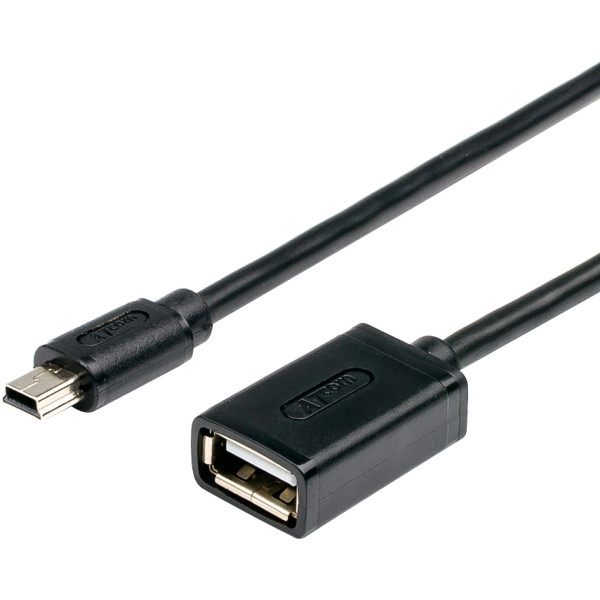 Atcom (USB 2.0 Type-AF, miniUSB, 0,1м)