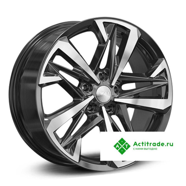 Скад Ультима R18/8J PCD 5x112 ET 40 ЦО 57,1 черный с полированной лицевой поверхностью