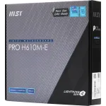 Материнская плата MSI PRO H610M-E (LGA1700, Intel H610, 2xDDR5 DIMM, microATX)