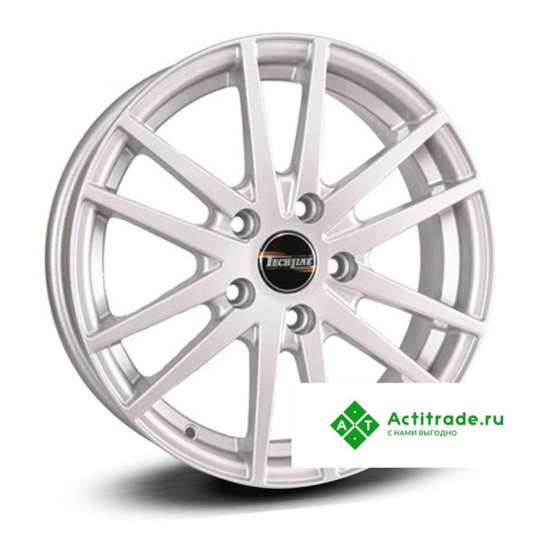 Tech Line 535 R15/6J PCD 4x100 ET 45 ЦО 67,1 серебристый