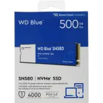 Жесткий диск SSD 500Гб Western Digital (2280, 4000/3600 Мб/с, PCI-E, для ноутбука и настольного компьютера)