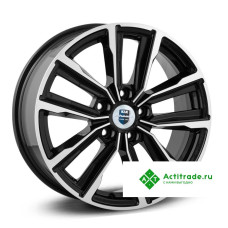 КиК Лацио R17/7.5J PCD 5x114,3 ET 40 ЦО 66,1 черный с полированной лицевой поверхностью