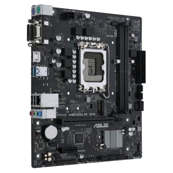 Материнская плата ASUS PRIME H610M-R D4-SI (SocketLGA1700, H610, 2xDDR4, microATX)
