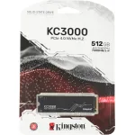 Жесткий диск SSD 512Гб Kingston KC3000 (2280, 7000/3900 Мб/с, 900000 IOPS, PCIe 4.0 x4 (NVMe), для ноутбука и настольного компьютера)