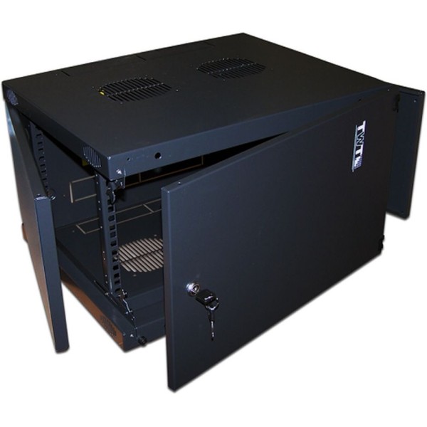 Шкаф коммутационный настенный Lanmaster TWT-CBWNM-12U-6X6-BK (12U, 600x600мм)