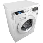Стиральная машина LG F1296CDS0X(фронтальная средняя, класс стирки/отжима/э.потребления: A/B/B , макс: 6кг, с сушкой, 1200 об/мин, инвертер, 60x85x44см, белый)