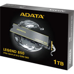 Жесткий диск SSD 1Тб ADATA Legend 850 (M.2, 5000/4500 Мб/с, 550000 IOPS, PCIE 4.0 X4)