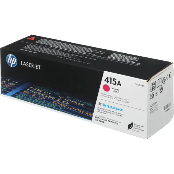 Тонер-картридж HP 415A (пурпурный; 2100стр; HP LJ M454, MFP M479)