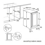 Винный шкаф с открытой панелью Maunfeld MBWC-56S20 (1-камерный, 29.5x82x61.3см, черный)