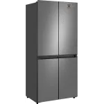 Холодильник Weissgauff WCD 450 Bru Steel Glass (No Frost, A+, 3-камерный, объем 450:287/163л, инверторный компрессор, сталь)