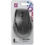 Мышь DEFENDER Accura MM-365 Black USB (радиоканал, 1600dpi)