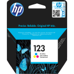 Чернильный картридж HP 123 (многоцветный; 100стр; DJ 2130, 2620, 2630, 2632)