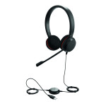 Гарнитура Jabra EVOLVE 20 UC Stereo (оголовье, с проводом, накладные, USB Type-A, Unified Communications)