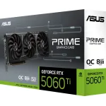 Видеокарта GeForce RTX 5060 Ti 2647МГц 8Гб ASUS (PCI-E 5.0, GDDR7, 128бит, 1xHDMI, 3xDP)